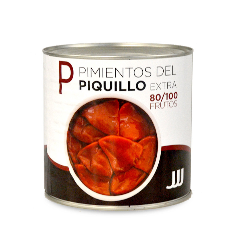 PIMIENTO PIQUILLO ENTEROS EXTRA 80-100 (JJJ) LATA 6/3Kg